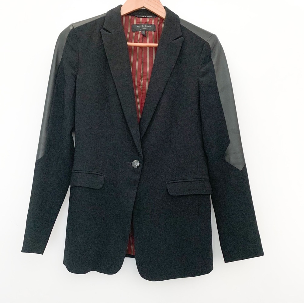 Rag & Bone blazer with leather details Size 2